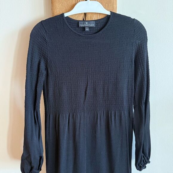 Tuckernuck Pomander Place Black Double Knit Lennox Maxi Dress Size Small - Picture 7 of 10